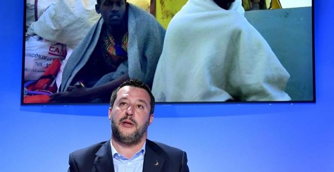 El vicepresidente y ministro de Interior de Italia, Matteo Salvini. EFE