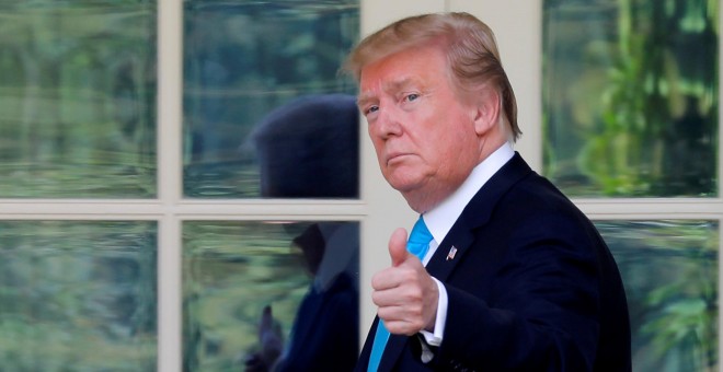 23/05/2019 - El presidente de Estados Unidos Donald Trump en la Casa Blanca. / REUTERS - CARLOS BARRIA