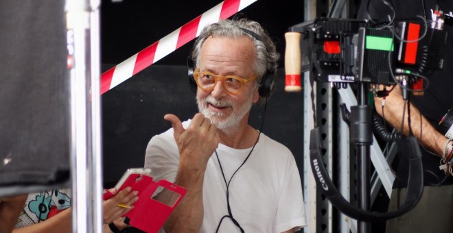 Fernando Colomo durante el rodaje de la película.
