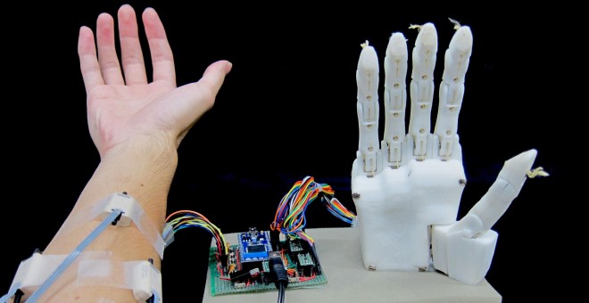 Imagen de la mano robótica.  [Furui et al., Sci. Robot.]