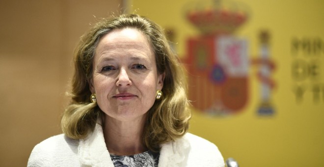 La ministra de Economía y Empresa en funciones, Nadia Calviño. Oscar Cañas / Europa Press