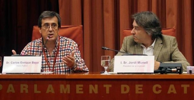 El periodista de 'Público' Carlos Enrique Bayo comparece en el Parlament. (EUROPA PRESS - Archivo)