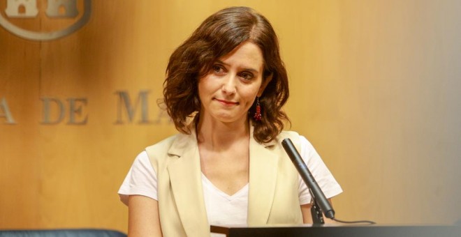 La candidata del PP a la Presidencia de la Comunidad de Madrid, Isabel Díaz Ayuso. E.P./ Ricardo Rubio