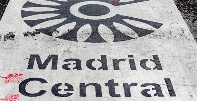 Icono de Madrid Central, la zona de bajas emisiones más eficiente de Europa./Europa Press