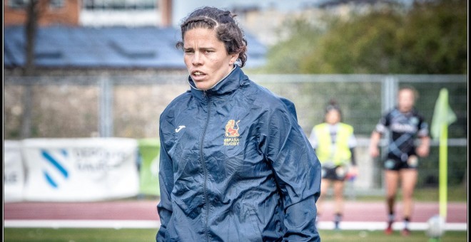 María Ribera, entrenadora del Sanse Scrum. Foto:  Diego Dolan