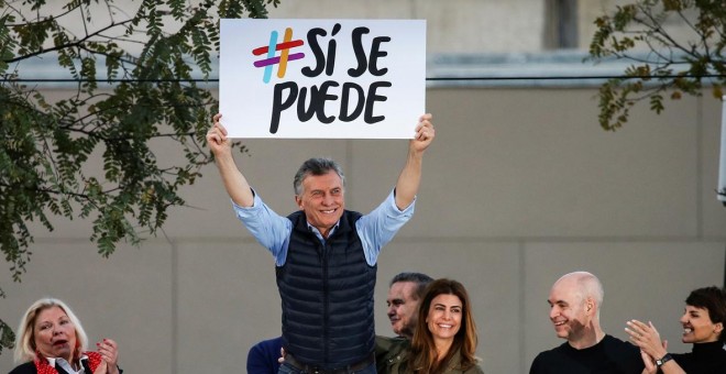 El actual presidente de Argentina, Mauricio Macri, en un acto de campaña en Buenos Aires.- REUTERS/AGUSTÍN MARCARIAN
