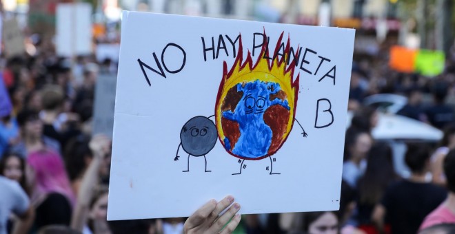 Madrid ya fue testigo a finales de este septiembre de la segunda huelga mundial por el clima. / Europa Press
