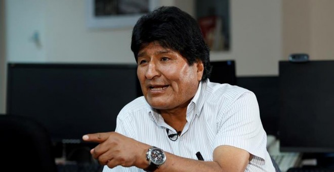 17/11/2019.- El expresidente de Bolivia Evo Morales este domingo 17 de noviembre de 2019 durante una entrevista con Efe en Ciudad de México (México). Morales tiene 'mucho miedo' a que estalle en Bolivia una guerra civil por lo que hizo un llamamiento este