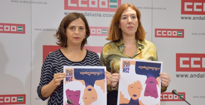 Yolanda Carrasco y Eva Martínez, de CCOO Andalucía.