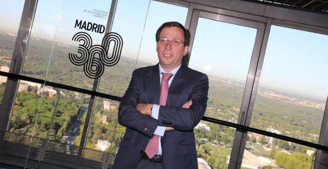El alcalde, durante la presentación del Plan Madrid 360. / Ayuntamiento de Madrid.