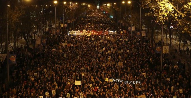 Marcha por el Clima en Madrid. / EFE