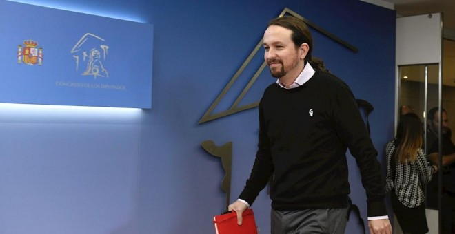 El líder de Unidas Podemos, Pablo Iglesias. - EFE