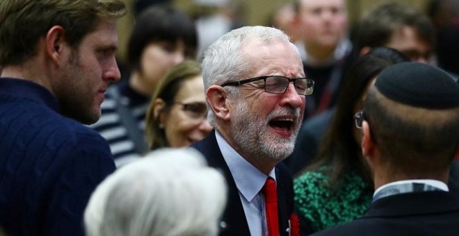 El líder del Partido Laborista Jeremy Corbyn tras los resultados electorales.REUTERS