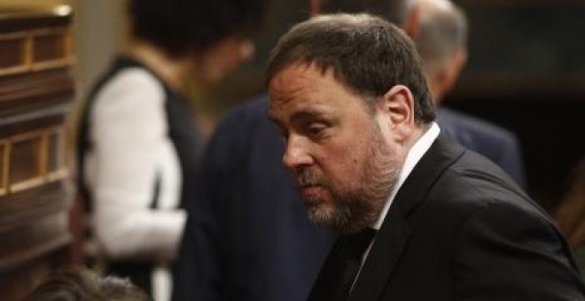 Oriol Junqueras durante la constitución de la XIII legislatura del Congreso de los Diputados. / Europa Press