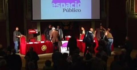 Momento final del debate en el Ateneo de Madrid.