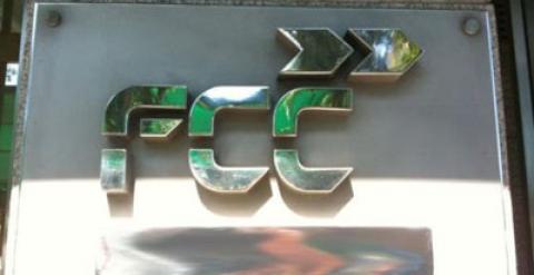 Logo de la constructora FCC.