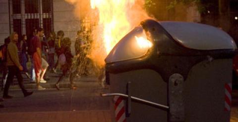 Protestas contra el desalojo de Can Vies. FRANCESC SANS