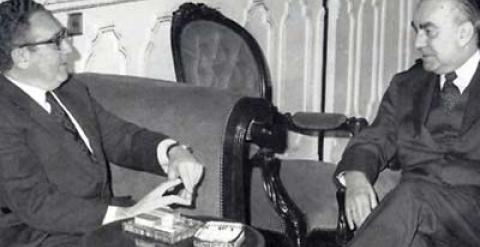 Kissinger y Carrero, durante su entrevista el 19 de diciembre del 73.