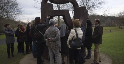 Chillida-Leku, el 30 de diciembre de 2010, penúltimo día que permaneció abierto. h. b.