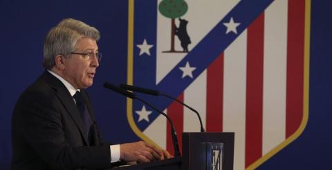 El presidente del Atlético de Madrid, Enrique Cerezo. /EFE