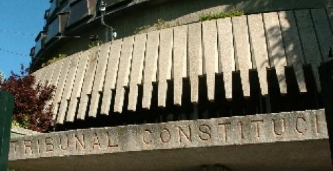 Fachada de la sede del Tribunal Constitucional en Madrid.