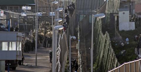 Imagen de la valla de Melilla. /REUTERS