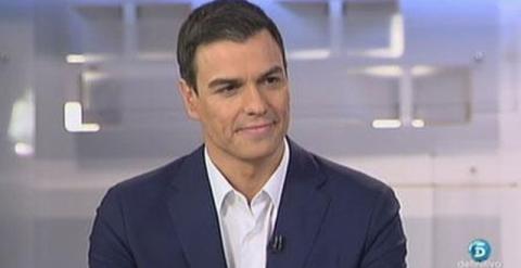 Pedro Sánchez, durante la entrevista. / INFORMATIVOS TELECINCO