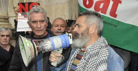 Diego Cañamero y Juan Manuel Sánchez Gordillo, en una imagen de archivo. EFE