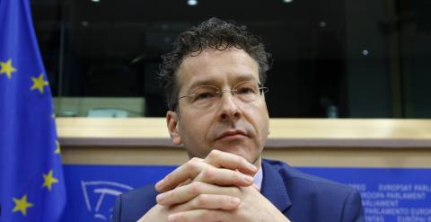 El presidente del Eurogrupo y ministro de Finanzas holandés, Jeroen Dijsselbloem, en una comparecencia en el Parlamento Europeo. REUTERS/Francois Lenoir