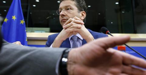 El presidente del Eurogrupo, Jeroen Dijsselbloem, antes de iniciar su comparecencia en el Parlamento Europeo. REUTERS/Francois Lenoir
