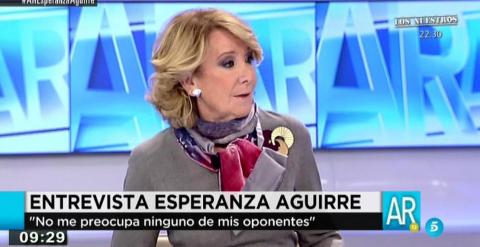 Aguirre, en el programa de Ana Rosa