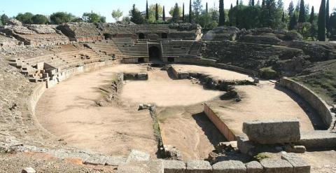 El Anfiteatro Romano de Mérida.