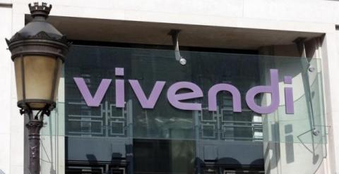 Detalle de la fachada de la sede de Vivendi, en París. REUTERS