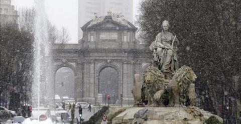 Glorieta de Cibeles, en Madrid. EFE