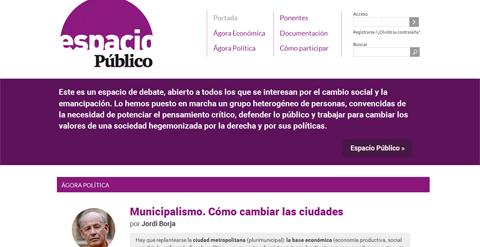 Portada del debate sobre Municipalismo en Espacio Público.