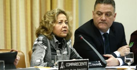 La fiscal general del Estado, Consuelo Madrigal, en una comparecencia parlamentaria. E.P.