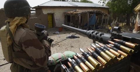 Un vehículo militar de Níger, país que forma parte de la ofensiva conjunta contra Boko Haram. - AFP