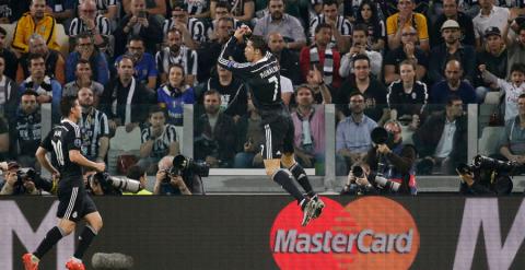 Cristiano celebra su gol a la Juventus. Reuters / Max Rossi