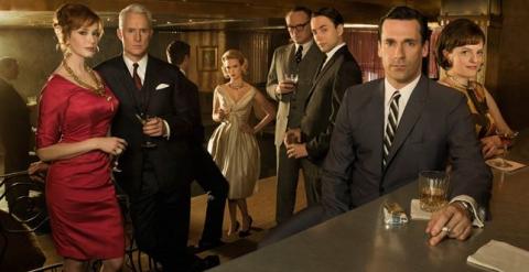 Los personajes de 'Mad Men', reunidos.