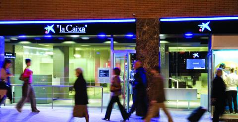 Una oficina de Caixabank.