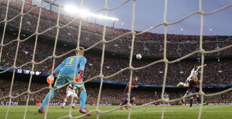 Partido entre Barcelona y Bayern de Champions en el Camp Nou. Reuters / Paul Hanna