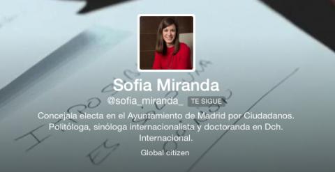 a 140 Sofía Miranda twitter perfil