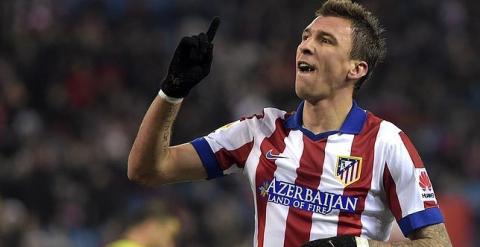 Mandzukic, en un partido con el Atlético. EFE