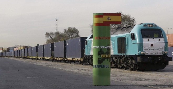 Primer transporte ferroviario de mercancías entre Madrid y China. FOMENTO