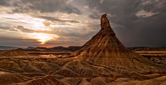 Parque natural Bardenas Reales, en Navarra.