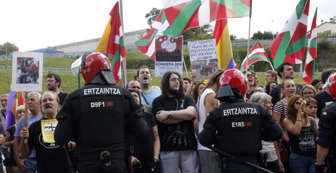 Protesta en San Sebastián