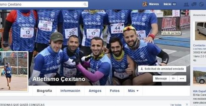 Imagen de la página de Facebook del club, que cambió la 's' por la 'ç' tras la advertencia de la red social.