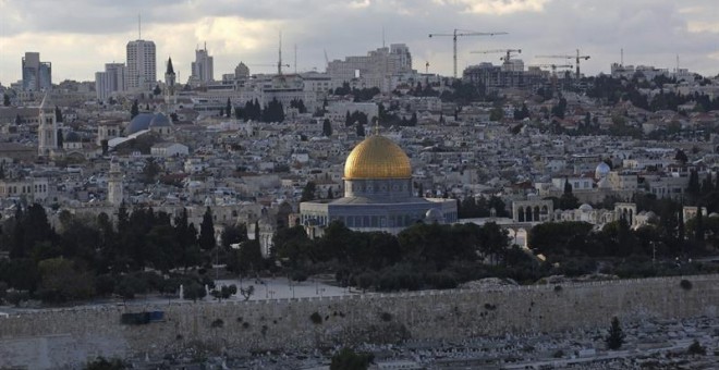 Vista de Jerusalén con la Cúpula de la Roca. - AFP