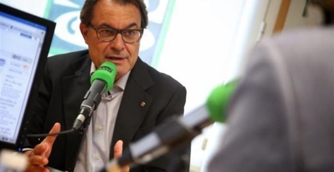 El president de la Generalitat, Artur Mas, en su entrevista en Onda Cero. E.P.