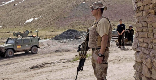 Soldados españoles de la Fuerza Internacional de Asistencia a la Seguridad en Afganistán. EFE